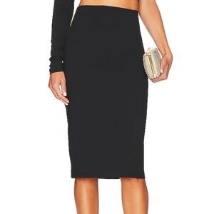 Aritzia Wilfred Stretch Knit Pencil Skirt Black Size Medium